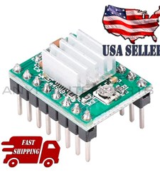 Show details for New Stepper Motor Driver Module with Heat Sink 3D Printer RepRap A4988 Green Picture of New Stepper Motor Driver Module with Heat Sink 3D Printer RepRap A4988 Green
